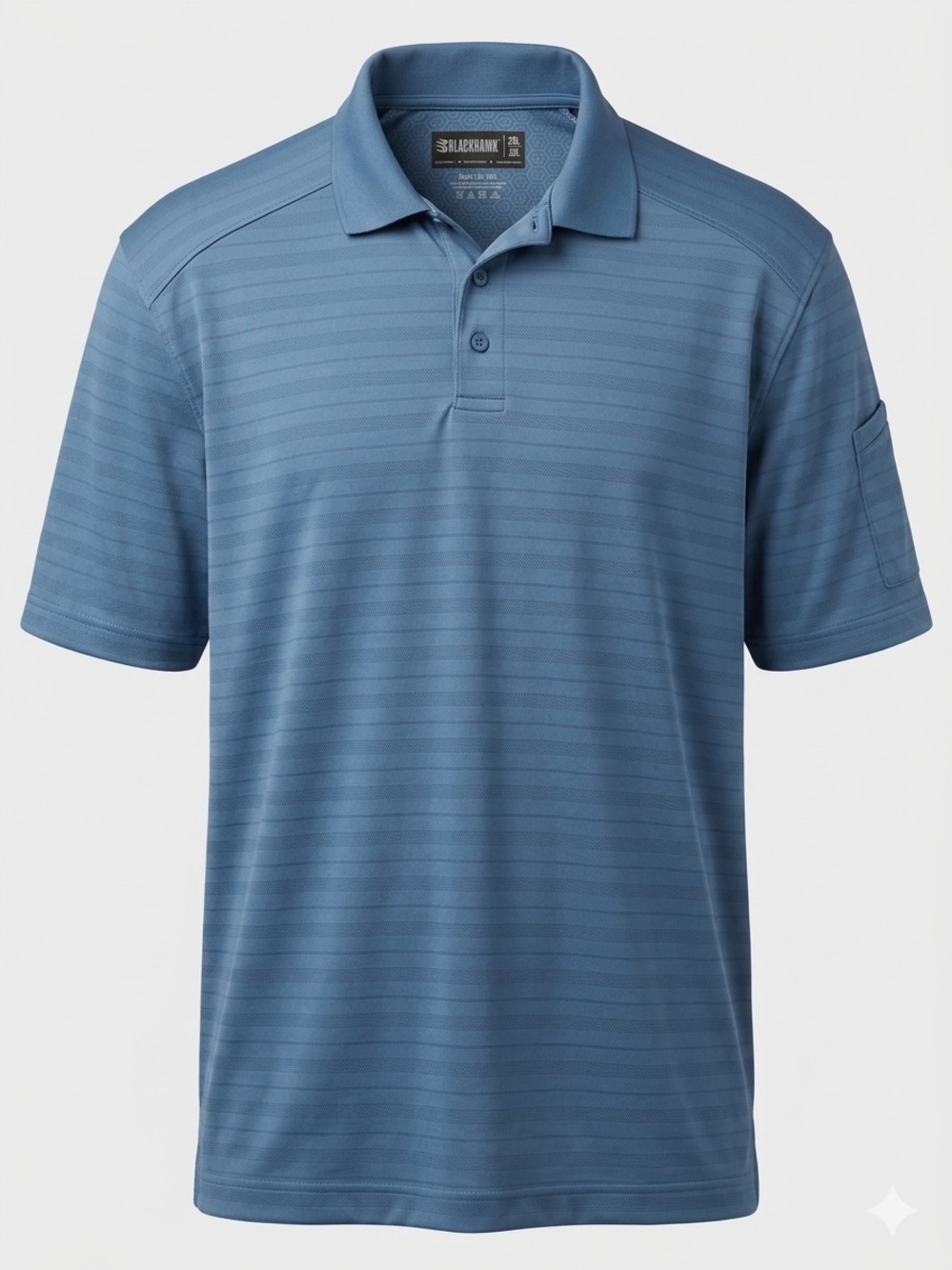 Blackhawk Men's Cool React Polo Shirt 2XL Blue Textured Short Sleeve Tactical
